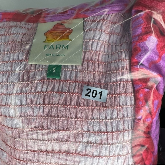 New Farm Rio Living Nature Dress Red Purple Long Sleeve Size S - Picture 16 of 16